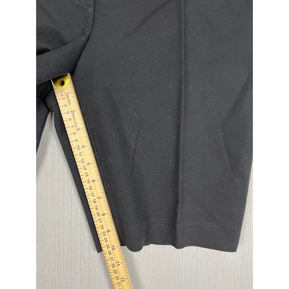 Chico's Bermuda Shorts 2 Black Cotton Rayon Blend Stretch Classic Preppy Minimal - Picture 10 of 10